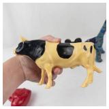 Vintage Plastic Character & Animal Toy Mixed Lot