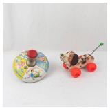 Vintage Fisher-Price Little Snoopy & J. Chein Lithograph Toys Mixed Lot