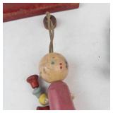 Wooden Toy Abacus, Doll & Beaded Bracelet Mixed Lot