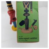 Vintage Doepke W-6 Take-Apart Soldier Wooden Toy With Box