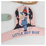 Vintage Painted Wooden Nursery Rhyme Child
