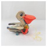 Vintage 1961 Fisher-Price Big Bill Pelican Pull Toy Model 794