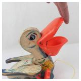 Vintage 1961 Fisher-Price Big Bill Pelican Pull Toy Model 794