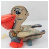 Vintage 1961 Fisher-Price Big Bill Pelican Pull Toy Model 794