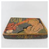 Vintage 1937 Whitman Old Maid Card Game Art Deco Boxed Set