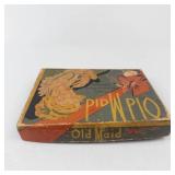 Vintage 1937 Whitman Old Maid Card Game Art Deco Boxed Set