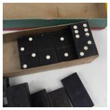 Vintage Halsam Dominoes Set in Original Box