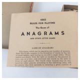 Vintage Milton Bradley Anagrams 4305 Board Game Set