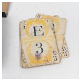 Vintage Parker Brothers Block Card Game Set