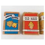 Vintage Russell Miniature Card Games (Lot of 4)