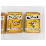 Vintage Russell Miniature Card Games (Lot of 4)