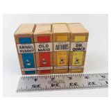 Vintage Russell Miniature Card Games (Lot of 4)