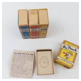 Vintage Russell Miniature Card Games (Lot of 4)