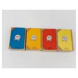 Vintage Russell Miniature Card Games (Lot of 4)