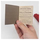 Antique 1902 Cincinnati Game Company Fractions Educational Card Game