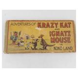 Vintage 1934 Adventures of Krazy Kat and Ignatz Mouse in Koko Land Saalfield Book **HIGH RESALE VALUE**