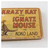 Vintage 1934 Adventures of Krazy Kat and Ignatz Mouse in Koko Land Saalfield Book **HIGH RESALE VALUE**