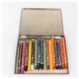 Priscilla Hexagon Crayons in Tin