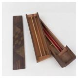 Handmade Wooden Pencil Case With Dixon Pencils