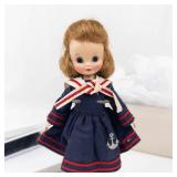 Vintage Vogue Ginny Doll in Navy Sailor Dress With Box & Inserts