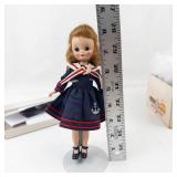 Vintage Vogue Ginny Doll in Navy Sailor Dress With Box & Inserts