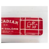 Vintage School Pencil Set & Arcadian Water Colors Mixed Lot