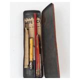 Vintage School Pencil Set & Arcadian Water Colors Mixed Lot