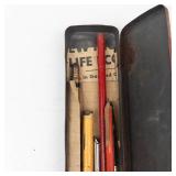 Vintage School Pencil Set & Arcadian Water Colors Mixed Lot