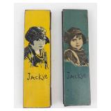 Jackie Pencil Tins With Pencils (Lot of 2)
