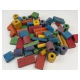 Vintage Playskool Wooden Building Blocks