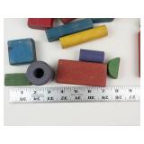 Vintage Playskool Wooden Building Blocks