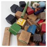 Vintage Wooden Blocks Mixed Lot