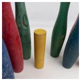 Wooden Bowling Pin Game Set