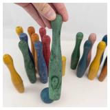 Wooden Bowling Pin Game Set