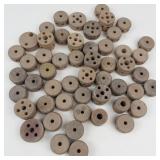 Vintage Tinkertoy Wooden Wheel Assortment