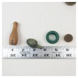 Vintage Wooden Carrom Pieces Mixed Lot