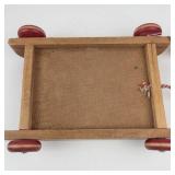 Vintage 1950s Playskool Col-O-Rol Wooden Pull Toy Wagon