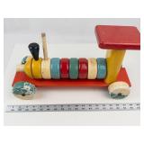 Vintage Educa Lux Wooden Pull-Along Train