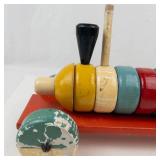 Vintage Educa Lux Wooden Pull-Along Train