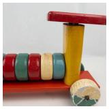 Vintage Educa Lux Wooden Pull-Along Train