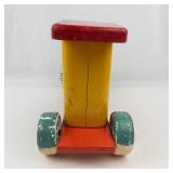 Vintage Educa Lux Wooden Pull-Along Train