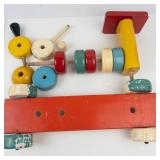 Vintage Educa Lux Wooden Pull-Along Train