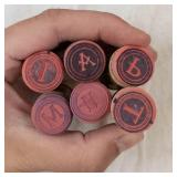 Assorted Wooden Rubber Stamps Mixed Lot