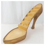 Vintage Giant Gold Just the Right Shoe High Heel Figurine Store Display Prop
