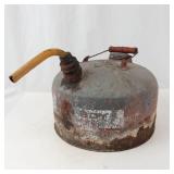 Vintage Galvanized Metal Gasoline Can