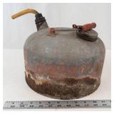 Vintage Galvanized Metal Gasoline Can