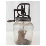 Antique Dazey Glass Butter Churn