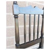 Vintage Wooden Dining Chair With Upholstered Seat