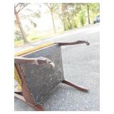 Victorian Style Walnut Side Chair With Velvet Upholstery