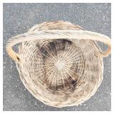 Large Woven Wicker Basket With Handle
